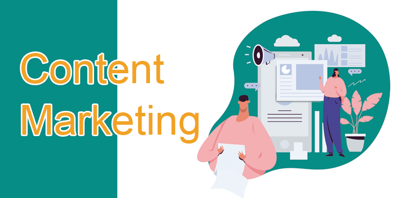 Schreibe Texte, um Content Marketing zu betreiben. Du kannst dadurch Besucher auf Deine Webseite bringen und Deine E-Mail Liste füllen. Sage ja zu Content Marketing.